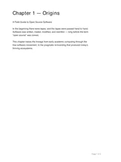 First page of Chapter 1 β Origins